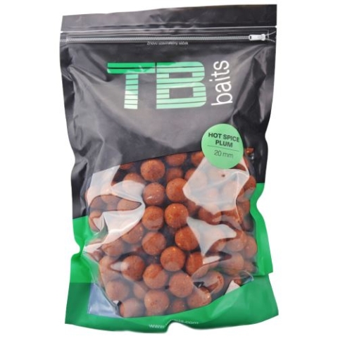 TB Baits Boilie Hot Spice Plum 1kg 20mm